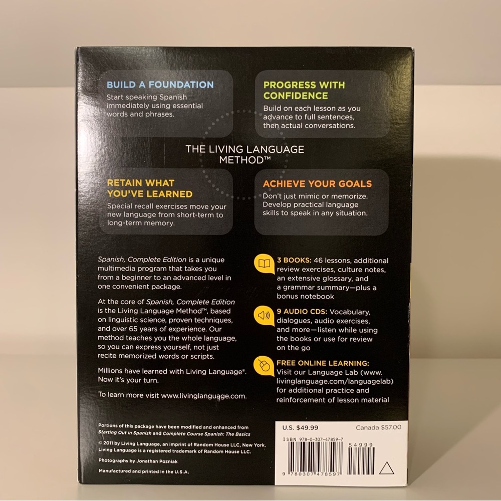 Living Language Spanish Learning Set Complete Edition - Picture 2 of 5